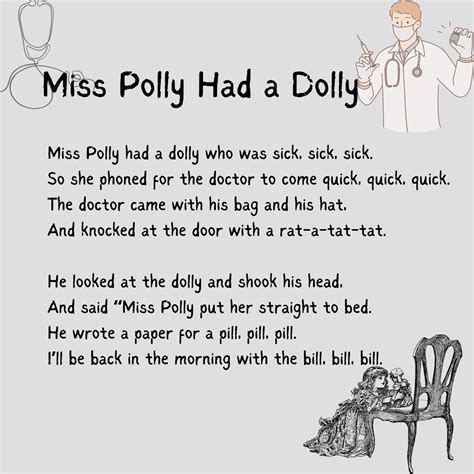 miss polly had a dolly words